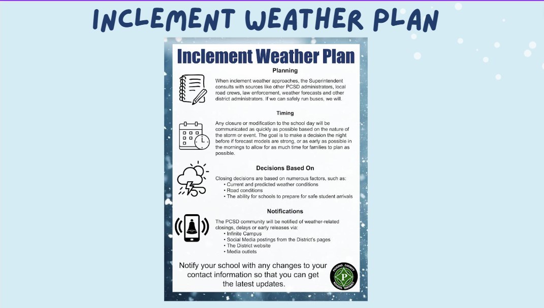 Inclement Weather Plan
